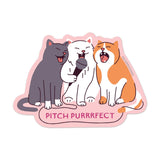 Pitch Purrfect Sticker