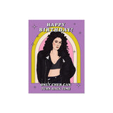 Cher "Turn Back Time" Birthday Card