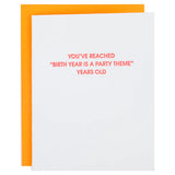 Birthday Card - Birth Year = Theme