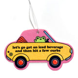 Bad Driver Frog Hit Curbs Air Freshener
