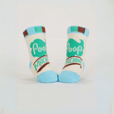 Blue Q Baby Socks Set of 2 Pairs -  'Napping? In This Economy?/Poop Machine'