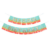 Meri Meri Rainbow Happy Birthday Fringe Garland