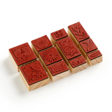 Blooming Cats Rubber Stamp Set