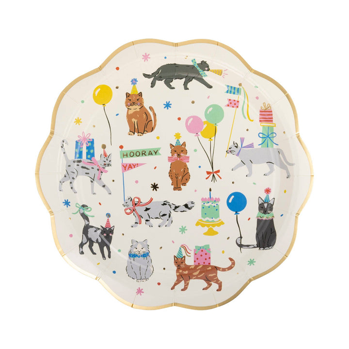 Cat Party Paper Plates