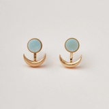 Scout Curated Moon Phase Ear Jacket - Amazonite/Gold