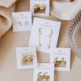 Gold Hoop Earrings - Wide
