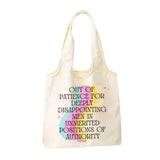 Out of Patience for Deeply Disappointing Men Canvas Tote Bag