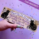 Tiny Witch Hat Car Magnet