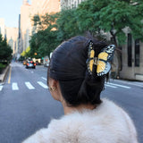 Hand-painted Monarch Butterfly Claw Hair Clip