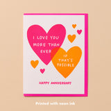 More Than Ever Hearts - Love/Anniversary Card