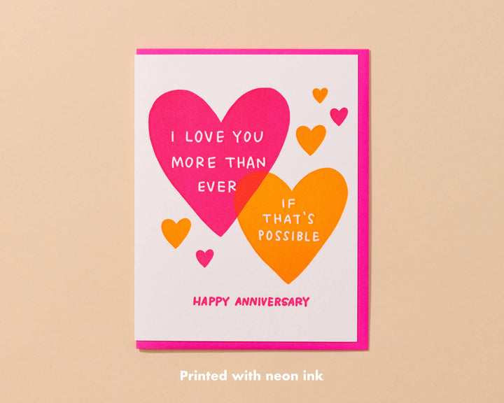 More Than Ever Hearts - Love/Anniversary Card
