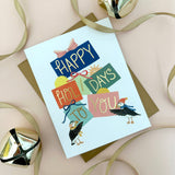 Puffins and Presents Holiday Card