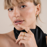 Gold Hoop Earrings - Wide