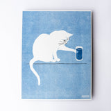Water Glass - Risograph Art Print