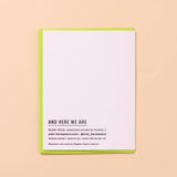 Dilly Dally with You - Love/Anniversary Card