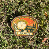 Preserve Our Parks - Park Ranger Cat Sticker