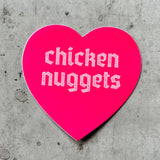 Heart Shaped Sticker - Chicken Nuggets