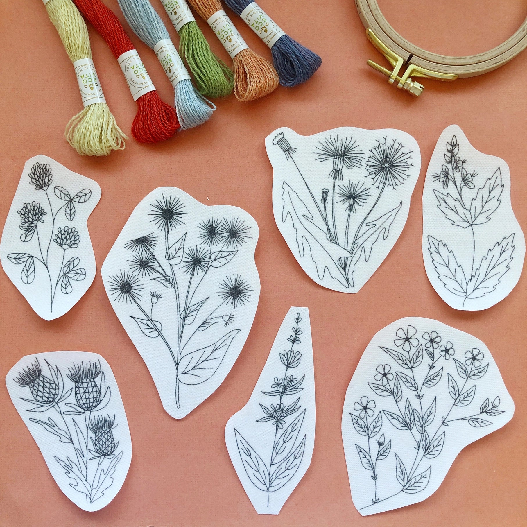 MCreativeJ Peel/Stick Embroidery Patterns