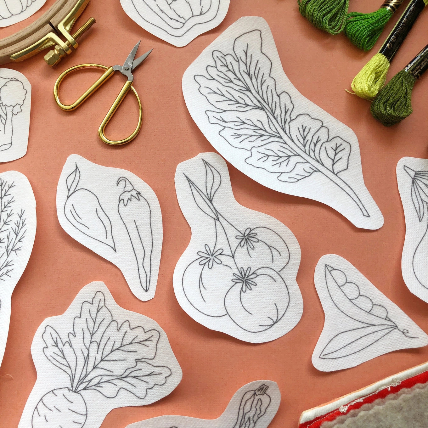 MCreativeJ Peel/Stick Embroidery Patterns