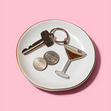 Espresso Martini Enamel Keychain