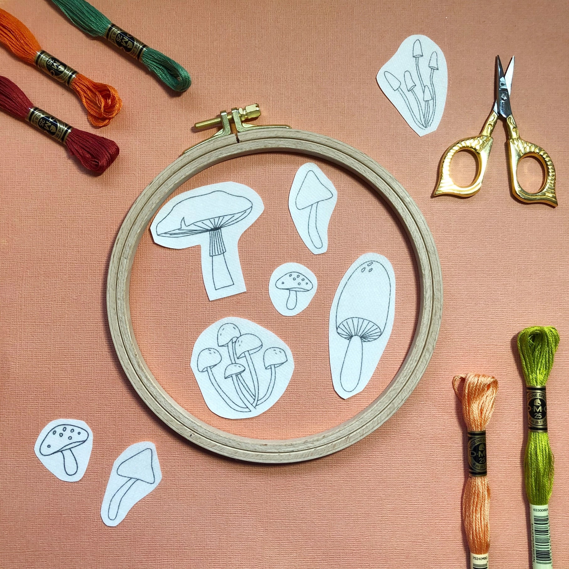 MCreativeJ Peel/Stick Embroidery Patterns