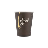 Congrats Grad Black Paper Party Cup
