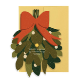 Mistletoe Holiday - Die Cut Card