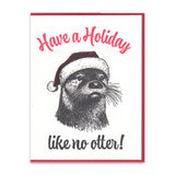 Link No Otter Holiday Card
