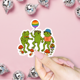 Pride Frogs Sticker