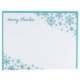 Snowflakes Note Cards with Letterpress Envelopes