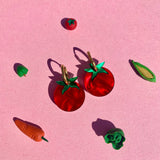 Tiny Tomato Earrings