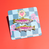 Not Picasso Rainbow Trout Hair Clip Set