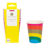 Rainbow Paper Cups - 8 Pack