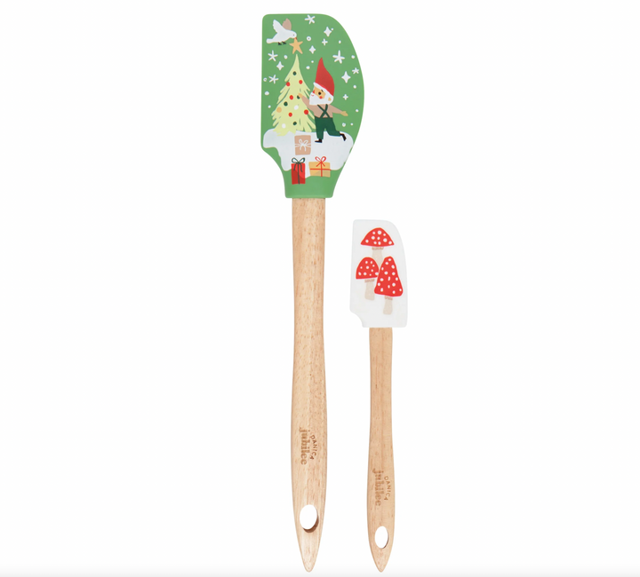 Set of 2 Spatulas - Gnome For The Holidays