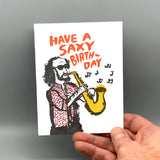 Westland Press Birthday Card - Saxy