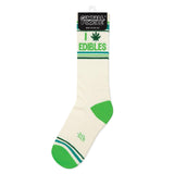 Gumball Poodle Gym Socks 'I (Pot Leaf) Edibles'