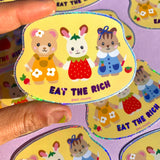 Eat the Rich Critter Sticker