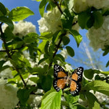 Solar Eclipse Hand-painted Mini Monarch Butterfly Hair Claw