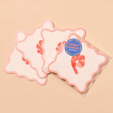 Crudite Letterpress Vellum Coasters - Shrimp (Set of 4)