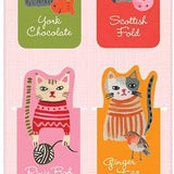 Cool Cats Magnetic Bookmarks - Set of 6