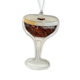 Espresso Martini Glitter Christmas Ornament