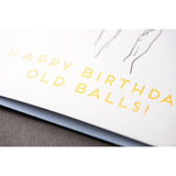 Old Balls Throwback Birthday Card