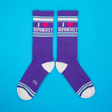 Gumball Poodle Gym Socks 'I ❤️ Romantasy'