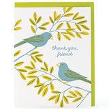 Little Blue Birds Thank You Card