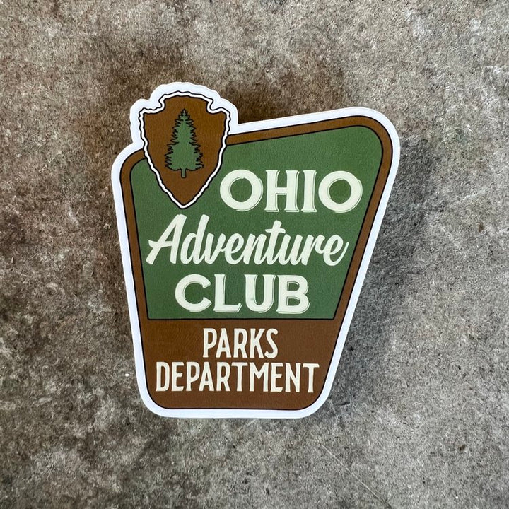 7Thirty8 Sticker Ohio Adventure Club Parks Dept.