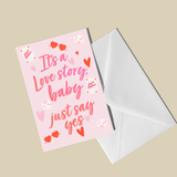 It's A Love Story Love/Anniversary Card