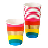 Rainbow Paper Cups - 8 Pack