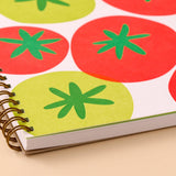 Tomato Letterpress Spiral Notebook
