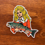 Dolly Holding Varden 3 Inch Matte Vinyl Sticker