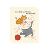 Friendship/Encouragement Card - Crafty Diva Kitten